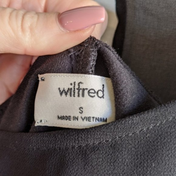 Aritzia Wilfred Talmont blouse bodysuit black S - Picture 2 of 3